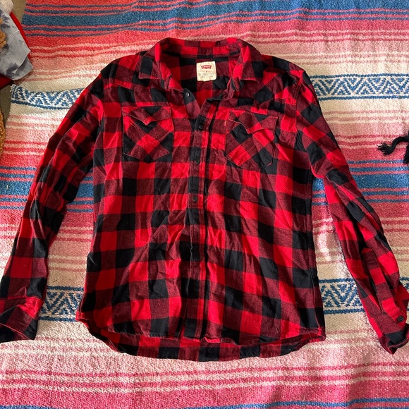 Red classic women’s flannel - Picture 1 of 1